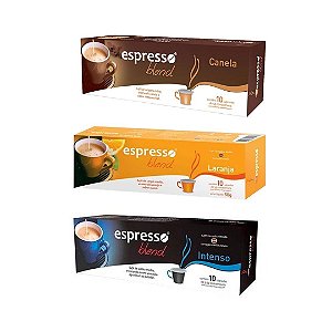 30 cápsulas de café aromas sortidos compatível Nespresso