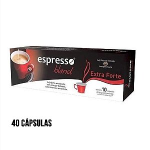 kit 40 cápsulas de café sabor Extra forte compatível Nespresso