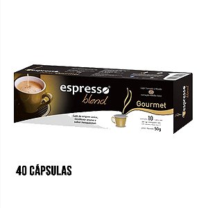 kit 40 cápsulas de café sabor Gourmet compatível Nespresso