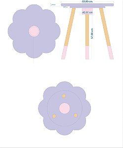 Mesa Infantil Flor
