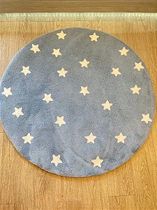 Tapete Redondo Com Estrelas/Poá