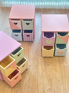 Caixa Organizadora 4 Gavetas Menina