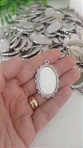 05 Pingentes Oval Grande 2 Lados (SEM PERSONALIZAÇÃO)