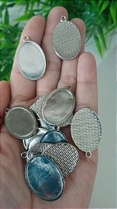 5 Pingentes Oval Médio 1 Lado (SEM PERSONALIZAÇÃO)