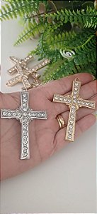 Crucifixo Grande Com Strass