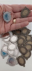 10 Entremeios Oval Médio P/ Strass 2 Lados (SEM PERSONALIZAÇÃO)