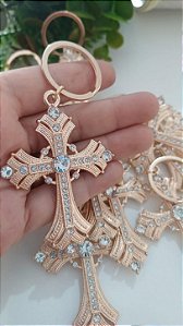 Chaveiro Cruz Com Strass