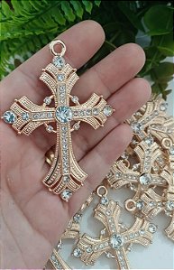 Crucifixo Ornamental com Strass