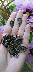 Entremeio Metal Nossa Senhora de Fátima x Sagrado Coração de Jesus