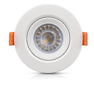 Spot Direcionável Led Embutir Redondo de 5W 6.000K Bivolt - Elgin