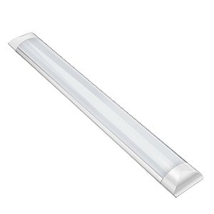 Luminária Tubular De Sobrepor Led Slim 18W Branco Frio 60cm - Elgin