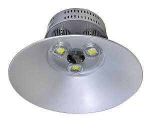 Luminária Industrial Led COB Prismática Alumínio 100W