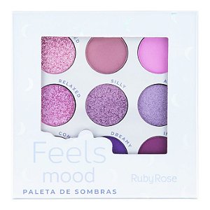 Paleta de Sombras Feels Mood HB1082 Ruby Rose Feminino Adulto - Maruch