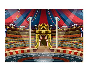 Fundo Fotográfico Tecido Sublimado Gigante 3D Circo Vintage 3,00x2,50 WFG-155