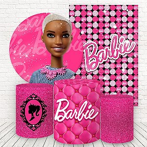 Painel Redondo Tecido Sublimado 3D Barbie WRD-3059 - Wear Sublimações