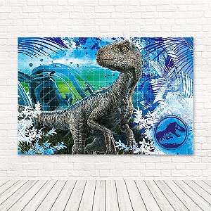 Painel Retangular Tecido Sublimado 3D Dinossauros WRT-4277