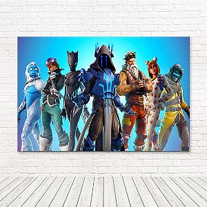 Painel Retangular Tecido Sublimado 3D Fortnite WRT-4191