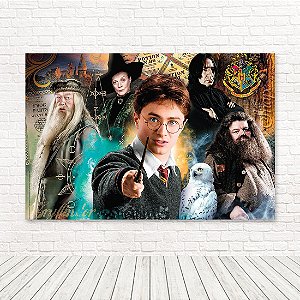 Painel Retangular Tecido Sublimado 3D Harry Potter WRT-4279