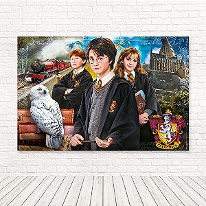 Painel Retangular Tecido Sublimado 3D Harry Potter WRT-4126