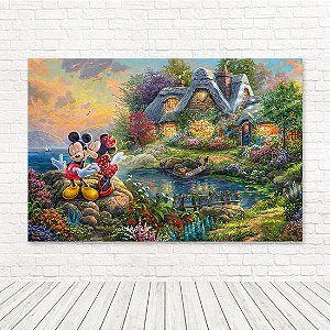 Painel Retangular Tecido Sublimado 3D Mickey WRT-4700