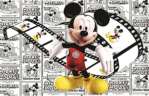 Painel Retangular Tecido Sublimado 3D Mickey WRT-1856