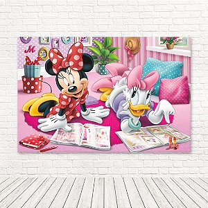 Painel Retangular Tecido Sublimado 3D Minnie WRT-4695