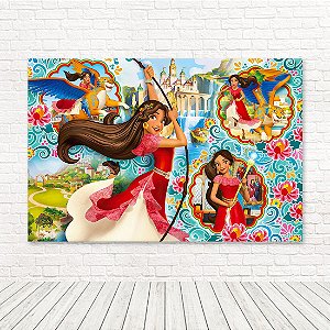 Painel Retangular Tecido Sublimado 3D Elena de Avalor WRT-4294