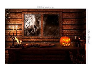 Fundo fotográfico Tecido Sublimado Newborn 3D Halloween 2,20x1,50 WFF-892
