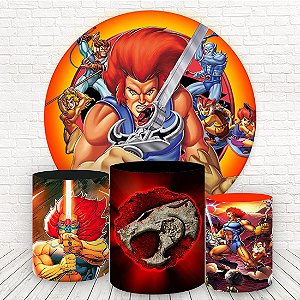 Painel Redondo e Capas Tecido Sublimado 3D ThunderCats WKPC-688