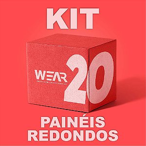Kit 20 Painéis Redondos 1,50X1,50