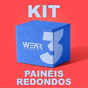 Kit 3 Painéis Redondos 1,50X1,50