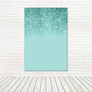 Painel Retangulo Glitter Dourado Fundo Branco - Adecore Tecidos