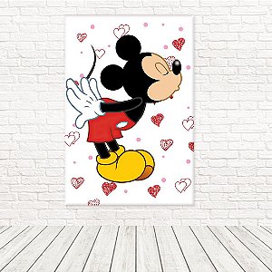 Painel Retangular Tecido Sublimado 3D Mickey 1,50 x 2,20 WRT-5096