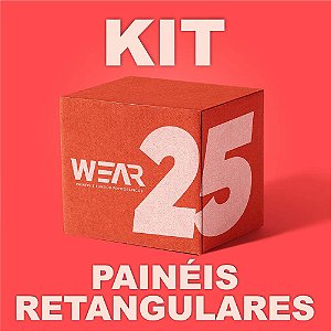 Kit 25 Paineis Retangulares 1,50 x 2,20