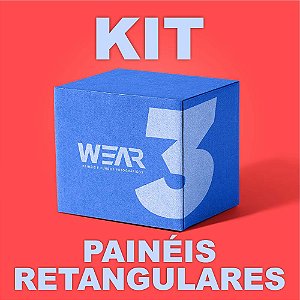 Kit 3 Paineis Retangulares 1,50 x 2,20