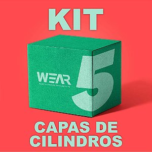 Kit 5 Capas de Cilindro Tamanho Padrão P (P 45x38 M 58x45 G 80x50)