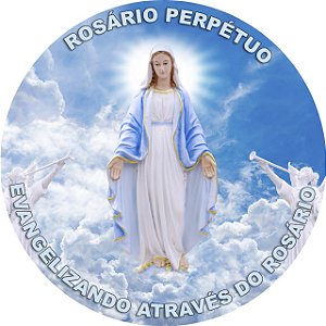 Painel Redondo Tecido Sublimado 3D Religioso WRD-5403