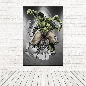 Painel Retangular Tecido Sublimado 3D Hulk 1,50 X 2,20 WRT-5157