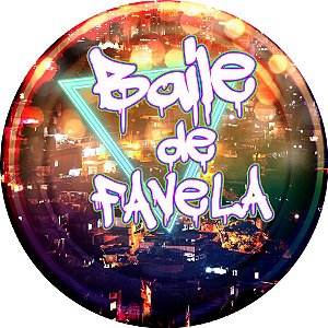 Painel Redondo Tecido Sublimado 3D Baile de Favela WRD-5525