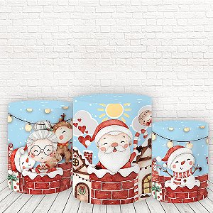 Trio de Capas Tecido Sublimado 3D Natal WCC-422