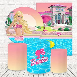 Painel Redondo Tecido Sublimado 3D Barbie WRD-3059 - Wear Sublimações