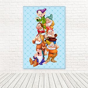 Painel Retangular Tecido Sublimado 3D Branca de Neve 1,50x2,20 WRT-5357