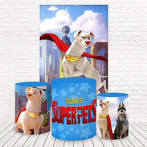 Painel Retangular e Capas Tecido Sublimado Super Pets WKPC-1378