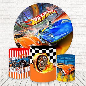 Painel Redondo e Capas Tecido Sublimado Hot Wheels WKPC-1330