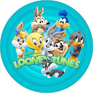 Painel Redondo Tecido Sublimado 3D Looney Tunes WRD-6014