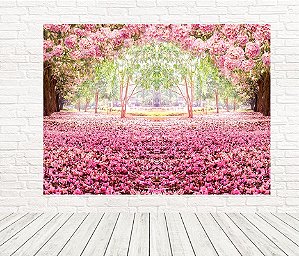 Painel Retangular Tecido Sublimado 3D Floral WRT-5448