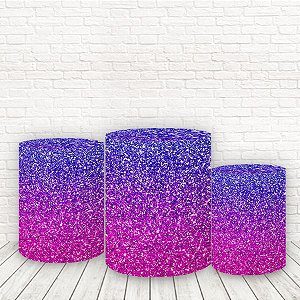 Trio de Capas Tecido Sublimado 3D Glitter WCC-595