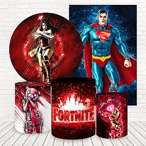 Kit 2 Painéis e Capas Tecido Sublimado Fortnite WKPC-1510