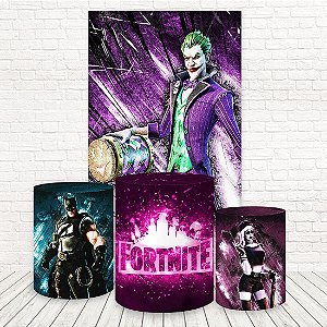 Painel Retangular e Capas Tecido Sublimado Fortnite WKPC-1506