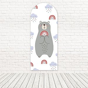 Painel Romano Sublimado 3D Urso Boho 1,00x2,50 WRMG-005